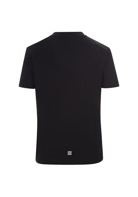Slim Fit 4G Stars T-Shirt In Black Cotton GIVENCHY | BW70AS3YEL001