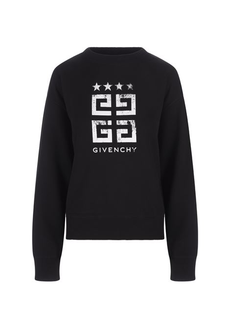 Black 4G Stars Crewneck Sweatshirt GIVENCHY | BWJ0213YEL001