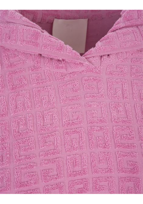 Antique Pink 4G Jacquard Cotton Terry Poncho GIVENCHY | BWJ04B3103656