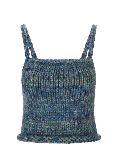 Blue Shaded Chunky Knit Top HOPE MACAULAY | CETO CHUNKYUNICA