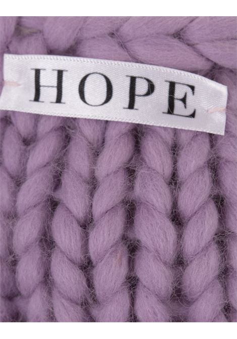 Bralette Block Colossal Knit Lilla HOPE MACAULAY | LILAC KNITUNICA