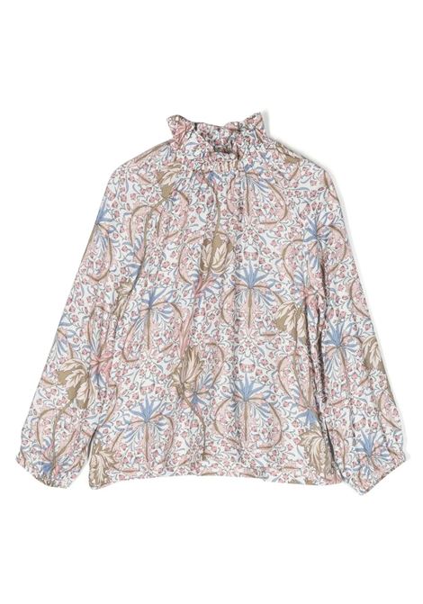 High Neck Blouse With Floral Print IL GUFO | A23CL194R4004433