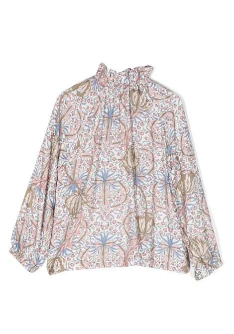 High Neck Blouse With Floral Print IL GUFO | A23CL194R4004433