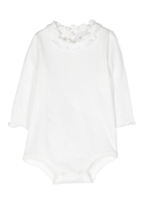White Long-Sleeved Body With Ruffles IL GUFO | A23MB044MF0021010