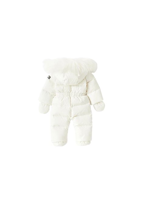 White Snowsuit With Fur Detail IL GUFO | A23NO046N0031010