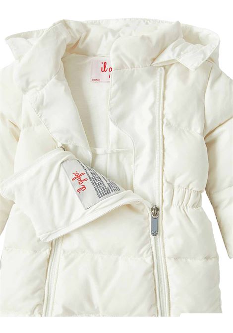 White Snowsuit With Fur Detail IL GUFO | A23NO046N0031010