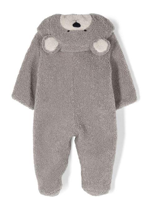 Teddy Bear Snowsuit In Grey IL GUFO | A23NO055PE015071