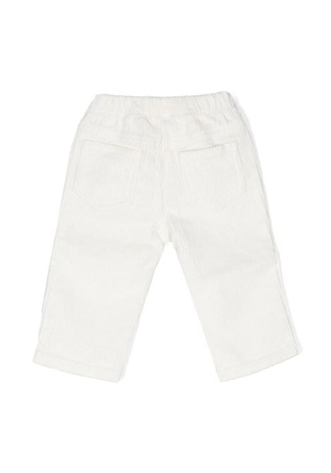 Pantaloni In Velluto a Coste Bianco Latte IL GUFO | A23PL030V6012100