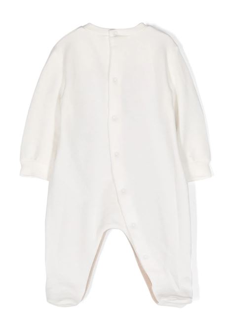Fleece Playsuit With Beaver Detail In Milk/Betulla Color IL GUFO | A23TP335M01001012
