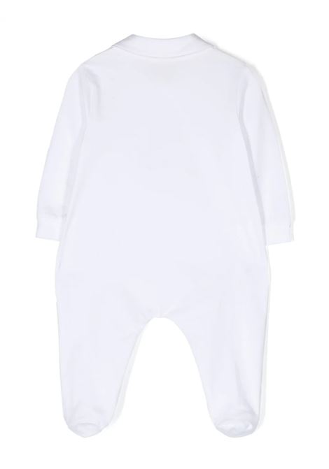 White and Pink Sleepsuit With Teddy Bear Motif IL GUFO | P23TP329M00320132