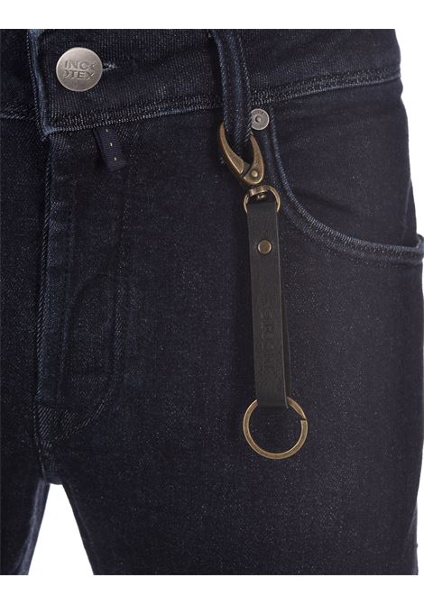 Jeans Slim Fit Blu Scuro In Cotone e Cashmere INCOTEX BLUE DIVISION | BDPS0002-02825001
