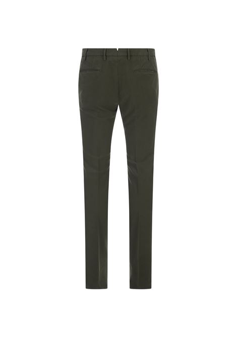Slim Fit Trousers In Green Certified Doeskin INCOTEX | 1W0030-4539A737