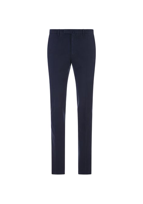 Slim Fit Trousers In Blue Certified Doeskin INCOTEX | 1W0030-4539A821