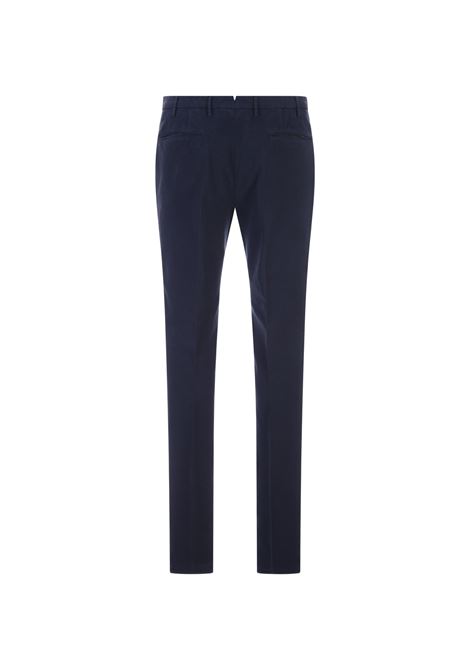 Pantaloni Slim Fit In Doeskin Certificato Blu INCOTEX | 1W0030-4539A821