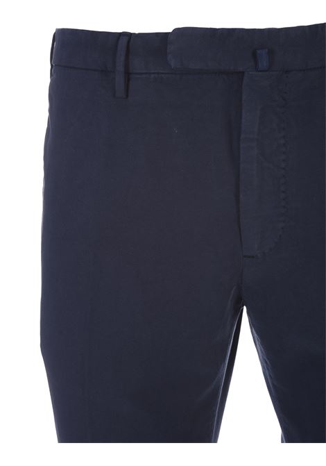 Pantaloni Slim Fit In Doeskin Certificato Blu INCOTEX | 1W0030-4539A821