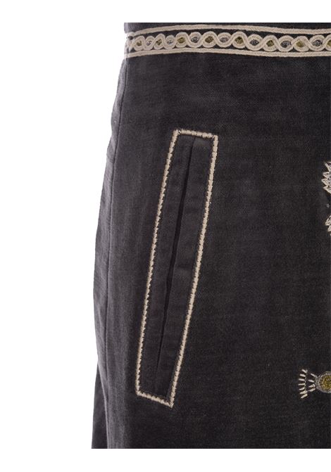 Blanca Short Skirt In Black Cotton ISABEL MARANT | JU0064FB-A3E47I01BK