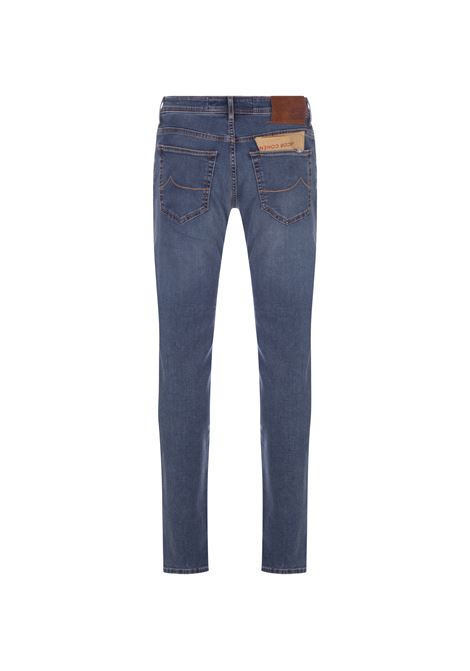 Jeans Nick Slim Fit Blu Medio Con Bottone Smaltato JACOB COHEN | UQE07-35-S-3624550D