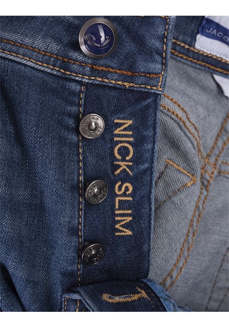 Jeans Nick Slim Fit Super Stretch Blu Medio JACOB COHEN | UQE07-40-S-3623561D