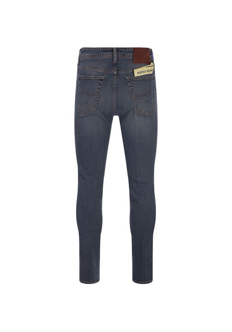 Jeans Slim Fit Scott Blu Medio Slavato JACOB COHEN | UQE15-32-S-4071640D