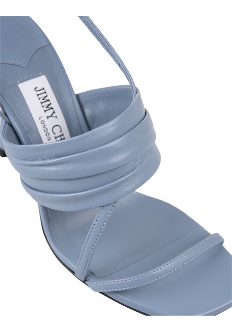 Beziers 90 Sandals In Smoky Blue Nappa JIMMY CHOO | BEZIERS 90 NAPSMOKY BLUE