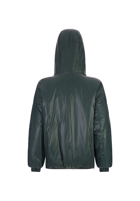 Puff Hoodie Light Padded Jacket In Forest Green KHRISJOY | EFPW035-SPLFG18