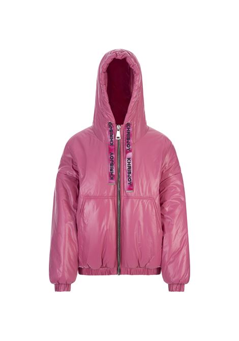 Puff Hoodie Light Padded Jacket In Ruspberry KHRISJOY | EFPW035-SPLRB59