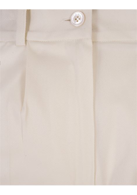 Pantalone Affusolato In Lyocell Avorio KITON | D50105H089407