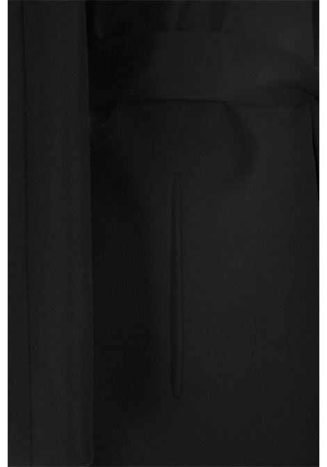 Black Cashmere and Silk Coat KITON | D50604K0114015