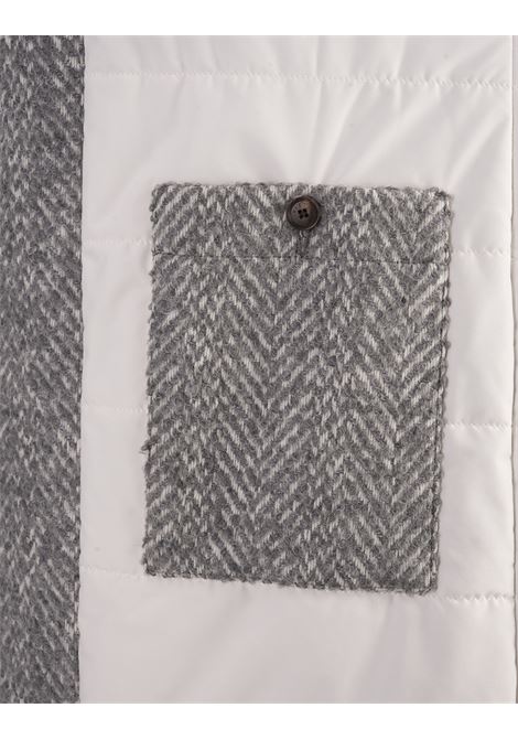 Gray Coat With Chevron Pattern KITON | D56620K0533C01