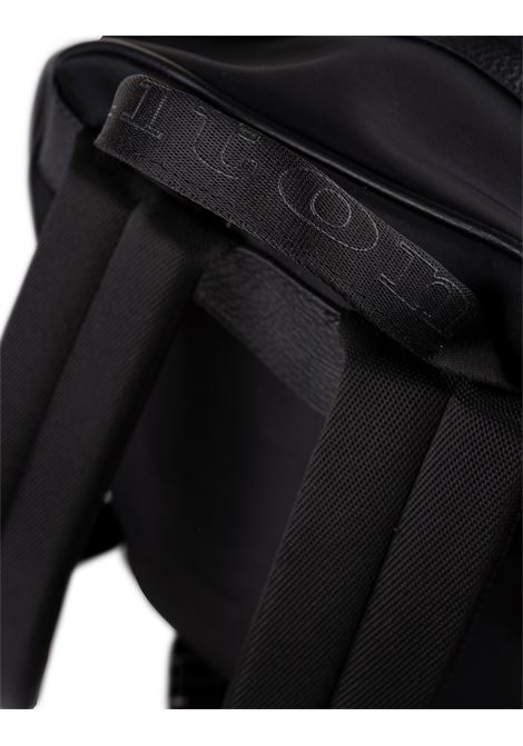 Black Backpack With Embroidered Logo KITON | UBBACKN0080801