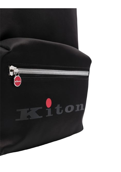 Zaino In Nylon Nero Con Logo KITON | UBN005XC106101