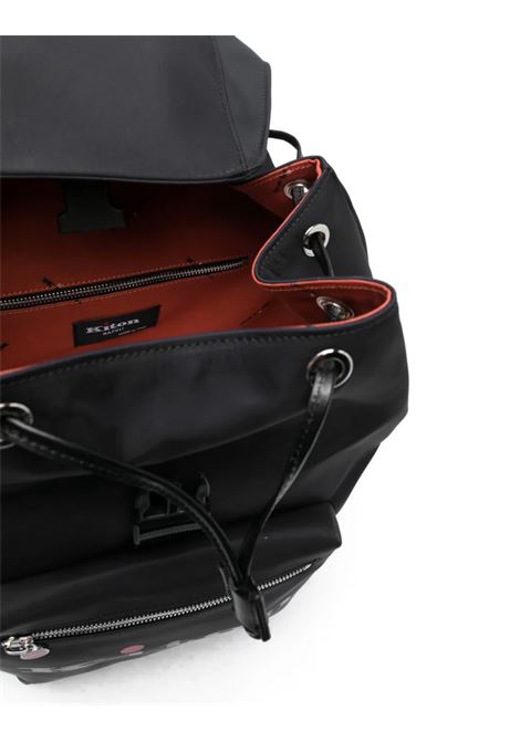 Black Backpack With Front Logo KITON | UBN006XC106101