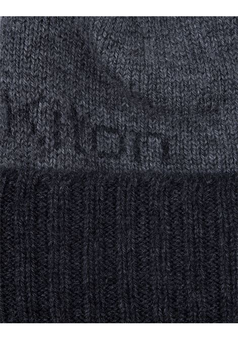 Gray Cashmere Beanie With Logo KITON | UCAPP18XC103101