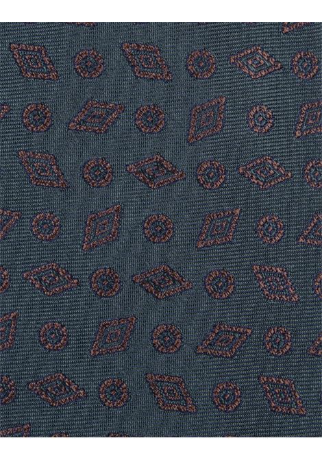 Cravatta Petrolio Con Pattern Geometrico KITON | UCRVKRC07H1703