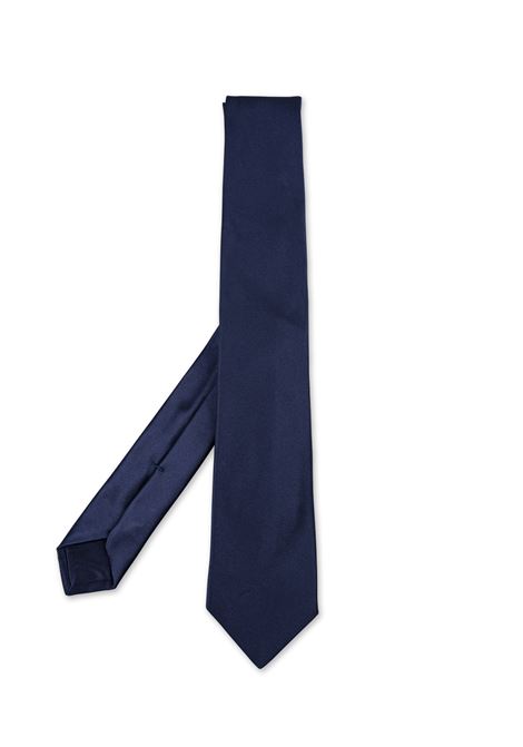 Night Blue Silk Tie KITON | UCRVKRC07H6903