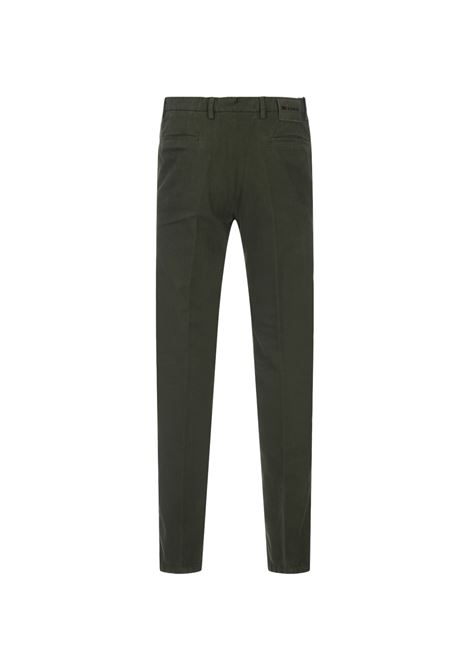 Pantaloni In Cotone e Cashmere Verde Muschio KITON | UFPP79J0202C10