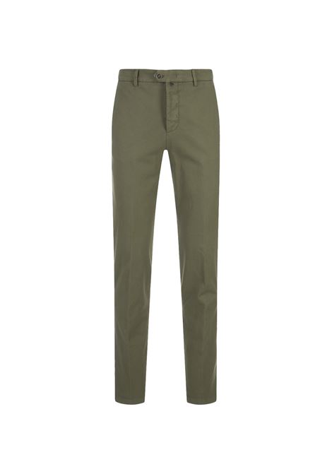 Olive Green Cotton, Silk and Cashmere Trousers KITON | UFPPEJ0201C09