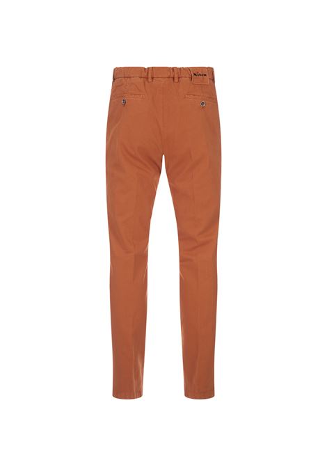 Pantaloni In Cotone, Seta e Cashmere Arancioni KITON | UFPPEJ0201C12