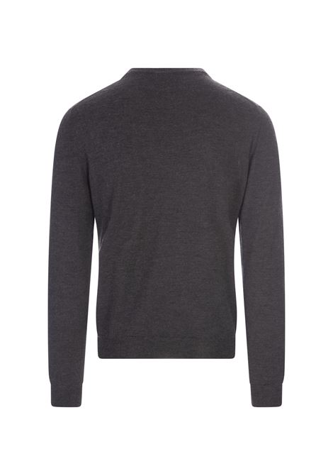 Dakr Grey Silk and Cashmere Pullover KITON | UK02W23984