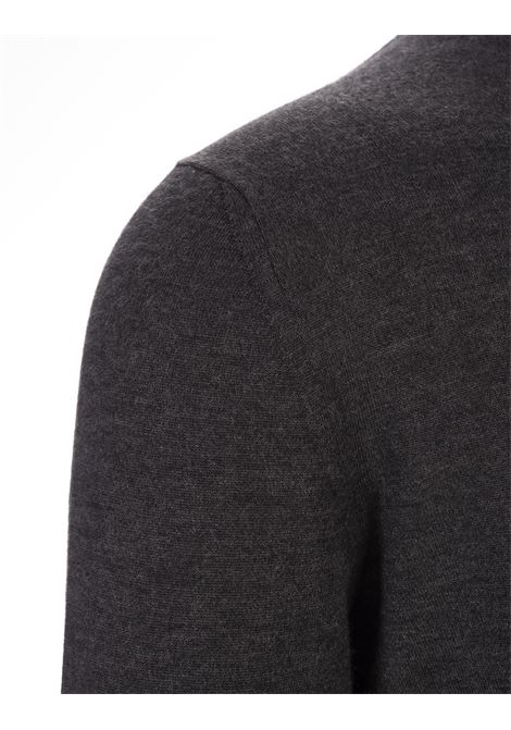 Dakr Grey Silk and Cashmere Pullover KITON | UK02W23984