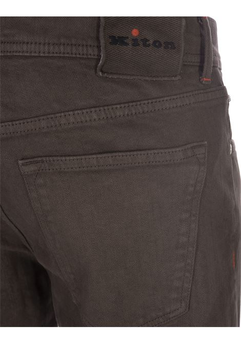 Pantaloni Cinque Tasche Marrone KITON | UPNJSMJ0214C15