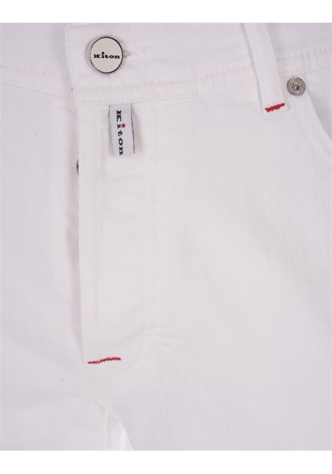 Pantaloni Cinque Tasche Bianco KITON | UPNJSMJ0214C16