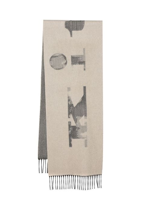 Sciarpa Sabbia Con Frange e Logo Intarsiato KITON | USCIACXC107201