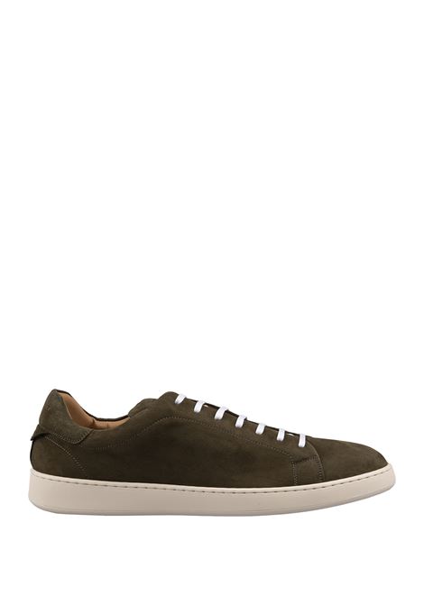 Military Green Suede Low Sneakers KITON | USSTEN2NX002102