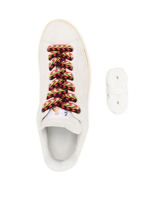 Sneakers Basse Curb Lite In Camoscio Bianco LANVIN | FM-SKDK0B-VESU-A2300
