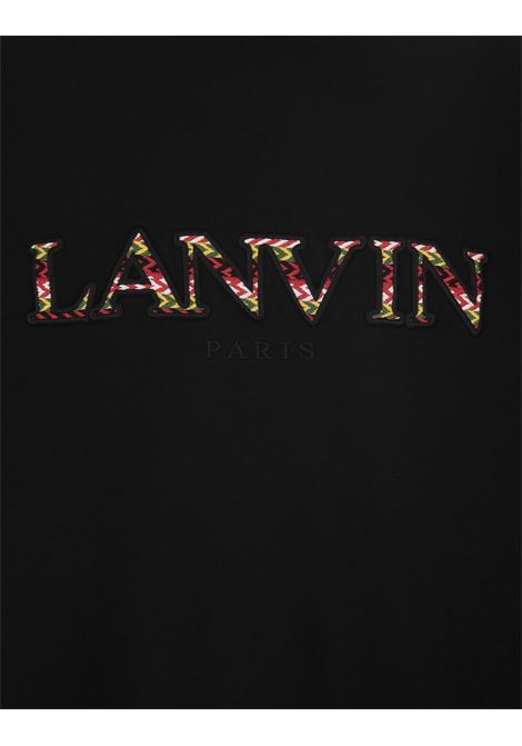 Black Sweatshirt With Embroidered Lanvin Curb Logo LANVIN | RM-SS0004-J209-A2310