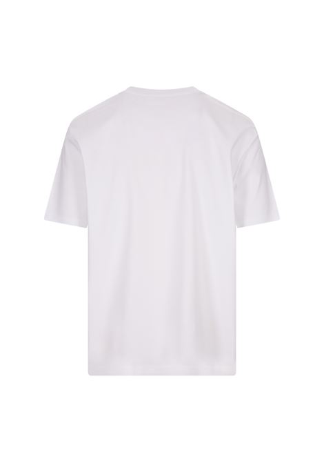 White T-Shirt With Lanvin Curb Logo LANVIN | RM-TS0010-J207-A2301
