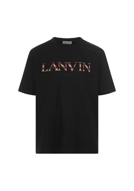 T-Shirt Nera Con Logo Lanvin Curb LANVIN | RM-TS0010-J207-A2310
