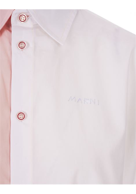 Two-Tone Asymmetric Shirt MARNI | CAMA0546QX-UTC22300W01