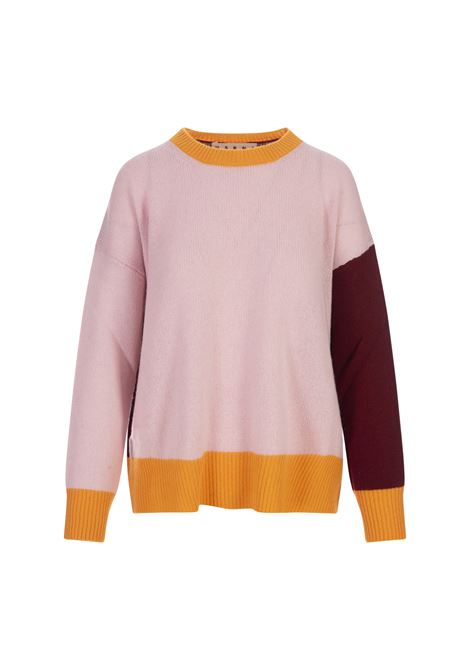 Colour Block Quartz Cashmere Sweater MARNI | GCMD0315Q1-UFX385CBC20